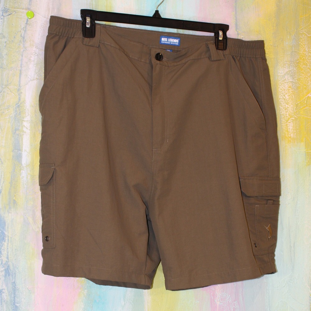 2XL Shorts Brown Nylon Cargo Excellent